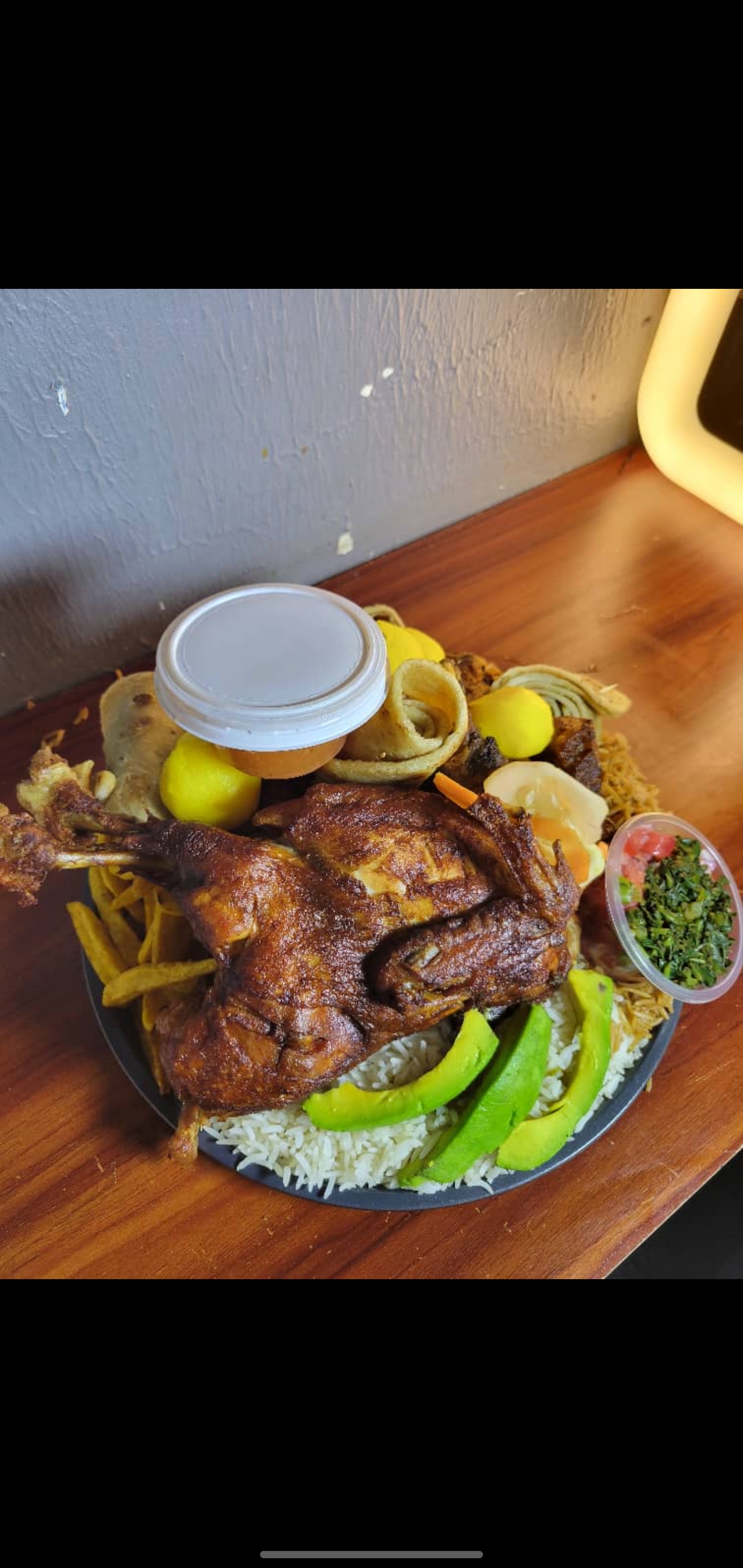 Lusaniya for whole chicken without cutting it in to pieces